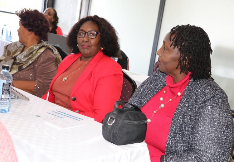 Prof. Tabitha Kiriti and Dr. Dorothy Njiraine during meeting