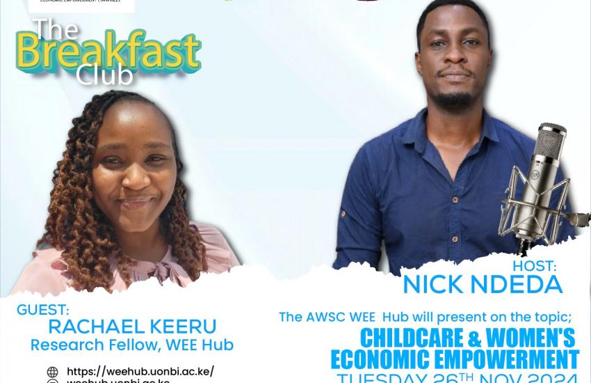 Radio dissemination flyer - Rachael Keeru on Childcare Project