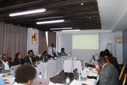 WEE Hub Researchers during training on Study Tools Prior to AGPO Data Collection Exercise