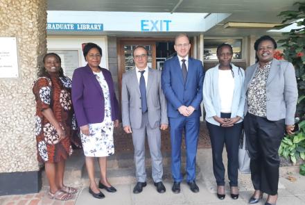 Prof Margaret Kobia with Prof Fabio Santoni, Scientific Attache Embassy of Italy