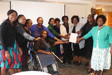 Representatives of NABWEE National Caucus present memorandum