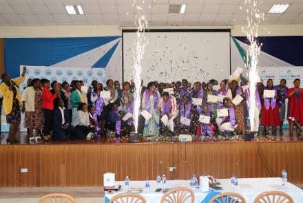 Graduates of the WBI program pose for a group photo
